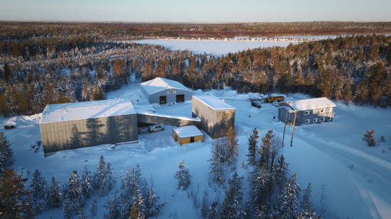 Sokli base camp in winter